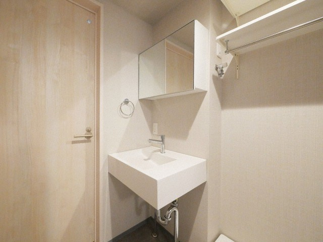 大阪市生野区小路東１丁目のハイツの独立洗面台