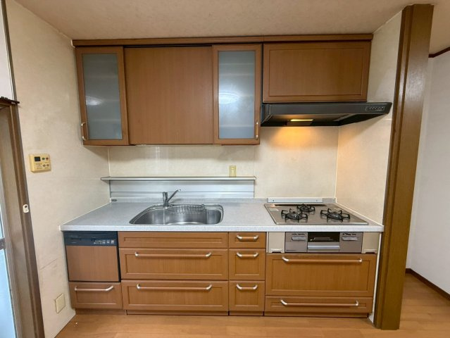 神殿戸建てのキッチン