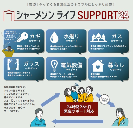 【その他】 | プレシアール　ShaMaison | シャーメゾンライフＳＵＰＰＯＲＴ２４（24時間365日緊急サポート対応）