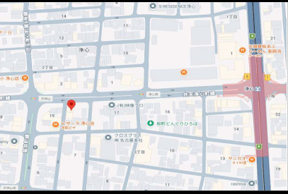 トライアングルビルの地図