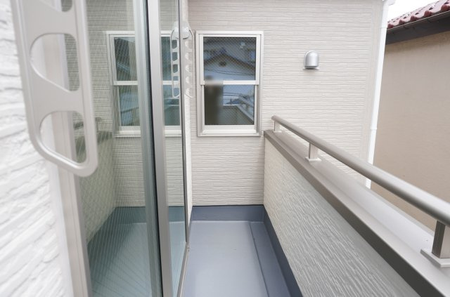 草加市金明町 新築分譲住宅のバルコニー