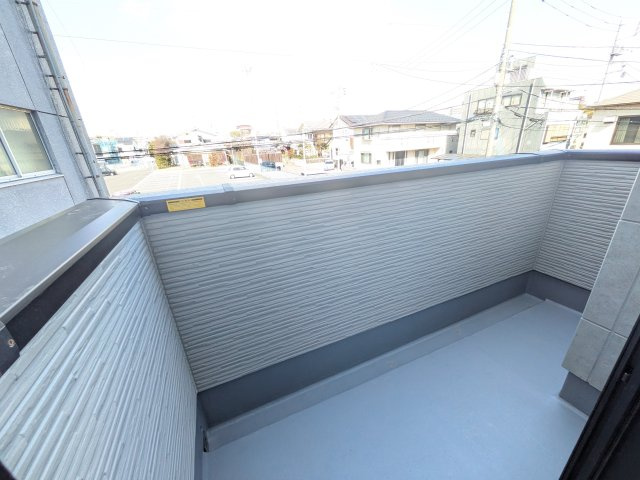 土浦市中央3期　新築戸建のバルコニー
