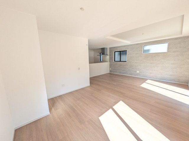 土浦市中央3期　新築戸建の居間・リビング