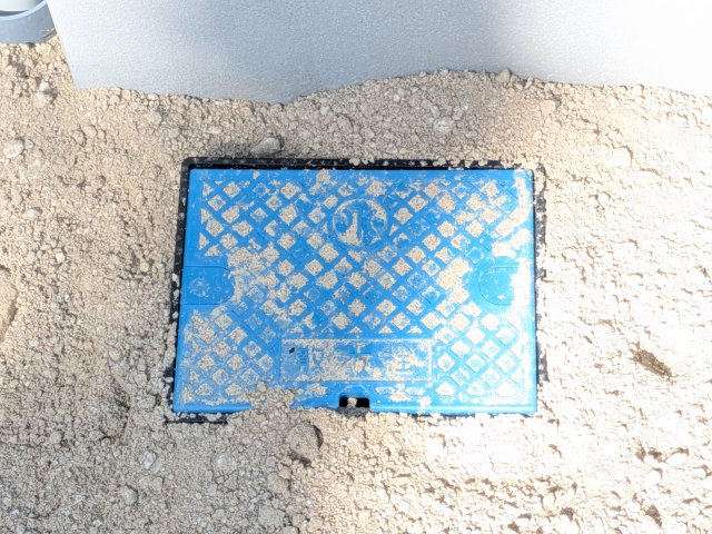 土浦市中央3期　新築戸建の庭|ガーデニングや庭木への水やり、夏の水遊びにも便利な立水栓。外回りの掃除や洗車にも役立ち、快適な戸建て生活をサポート。