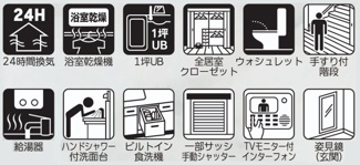 【構造・工法・仕様】 | 【仲介手数料無料！！】稲城市平尾2丁目　新築戸建て（全3棟）3号棟　5399万円 | 設備