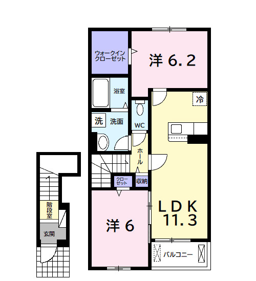 カーサリザイヤⅠの間取り