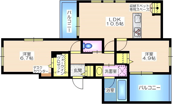 フォーンコートの間取り