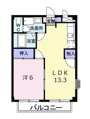 ニューシティー八栗口Ｂの間取り