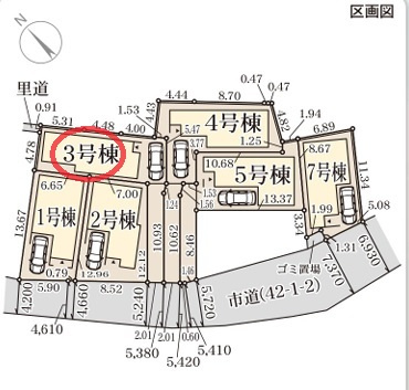 【区画図】 | リーブルガーデン茨木市上野町７期 | 区画図
