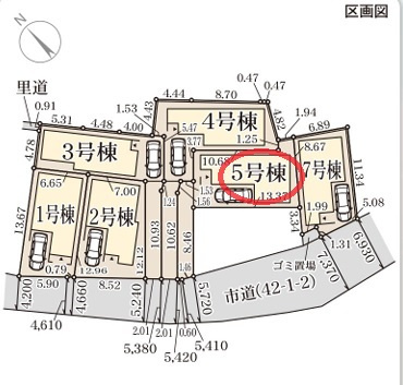 【区画図】 | リーブルガーデン茨木市上野町７期 | 区画図