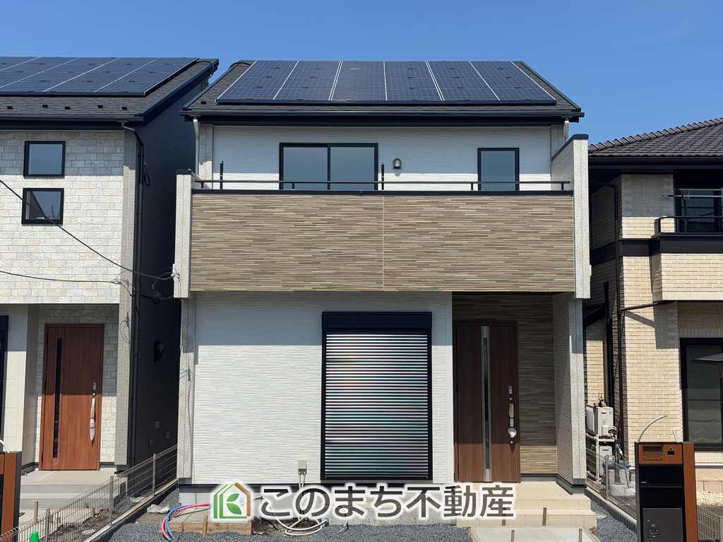 ブルーミングガーデン宇都宮市住吉町　3号棟の外観|全室南向きで陽当たりの良い間取りです