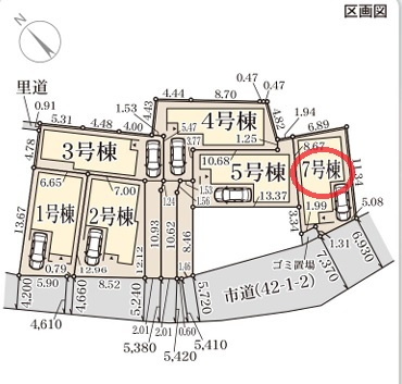 【区画図】 | リーブルガーデン茨木市上野町７期 | 区画図