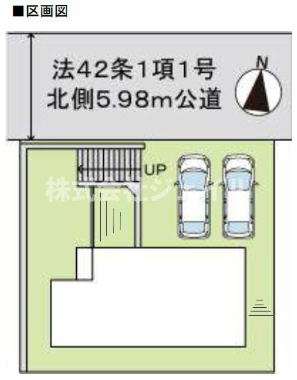新築戸建　京地４丁目の区画図