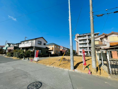 【前面道路含む現地写真】 | 越谷市大房条件なし土地