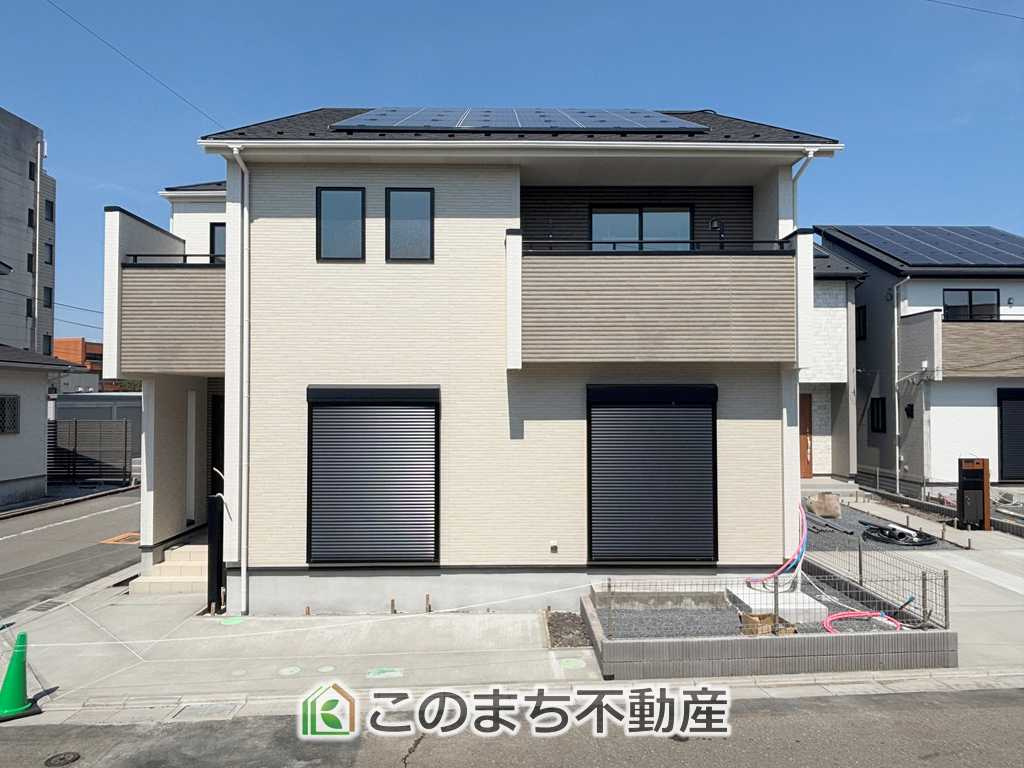 ブルーミングガーデン宇都宮市住吉町　4号棟の外観|全室南向きで陽当たりの良い間取りです