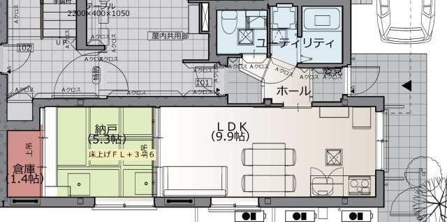 【間取り】 | Biarritz Sanno