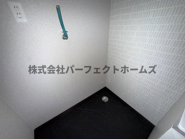 国松町戸建　賃貸の設備|洗濯機置場です
