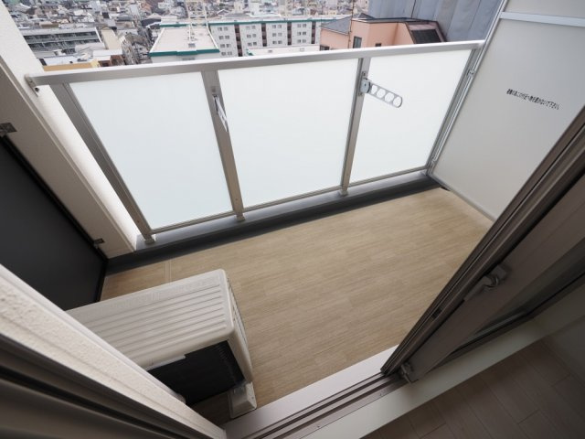大阪市城東区東中浜２丁目の賃貸マンションのバルコニー