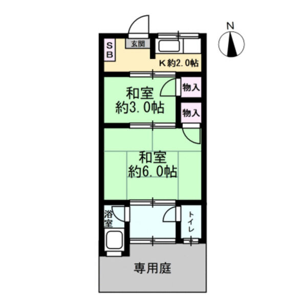 みゆき荘の間取り