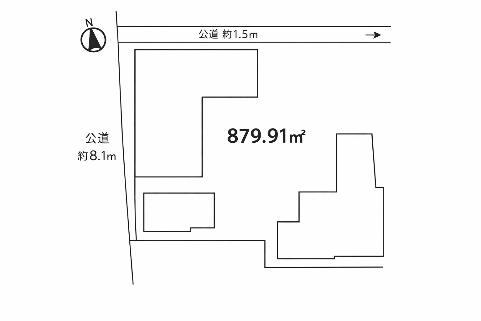 鴨川市前原　土地の土地図
