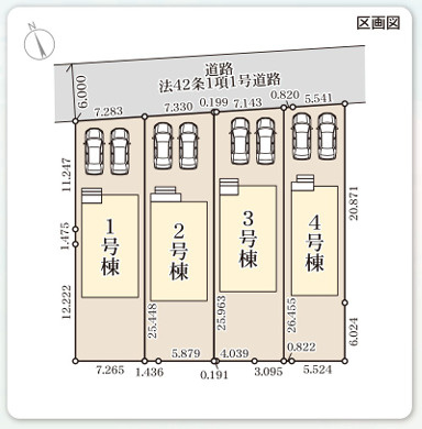 リーブルガーデン第５下野小金井　新築一戸建ての区画図