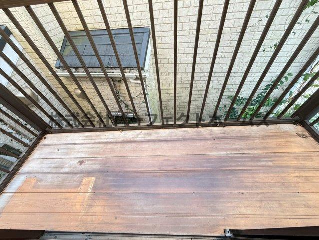 打上宮前町戸建　賃貸のバルコニー|広々としたバルコニーです