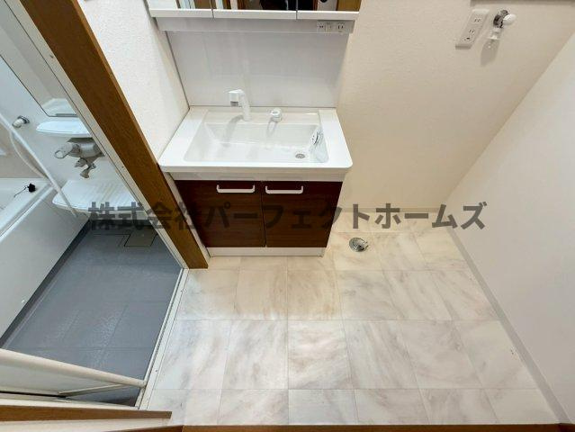 打上宮前町戸建　賃貸の洗面所|使いやすい洗面所です