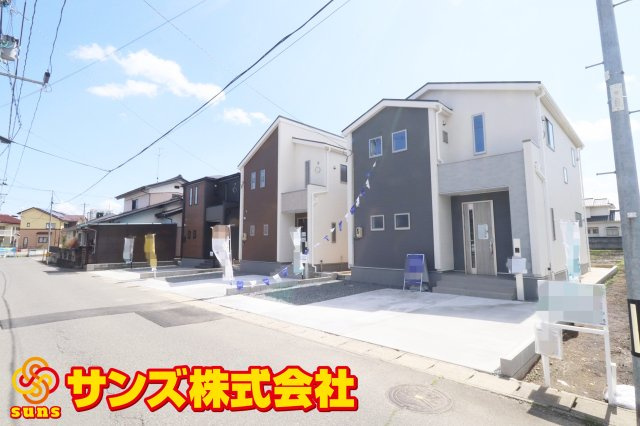 郡山市大槻町字前畑　　　2号棟　　　小山田小学校、大槻中学区　の外観|北西側から見た区画全体