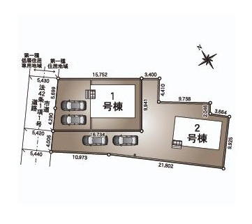 境町第5　新築戸建　１号棟の区画図