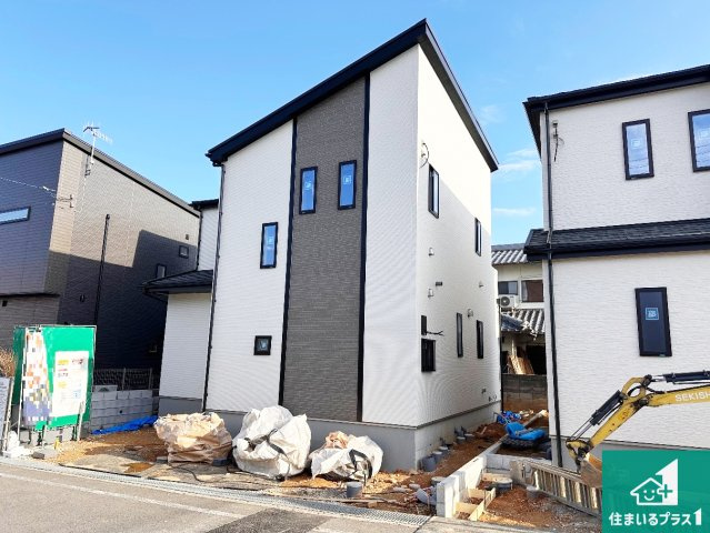 明石市大久保町高丘　新築一戸建ての外観|現在建築中！落ち着いた街並みで新生活を始めることが出来そう！周辺の物件も併せてご紹介させて頂きます！