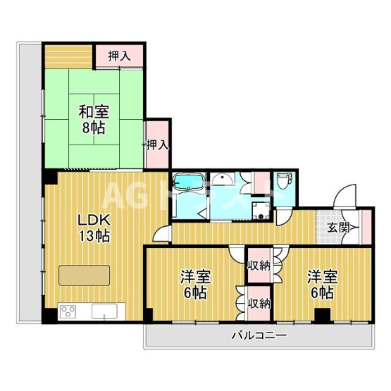 【間取り】 | キョーエーマンション末広