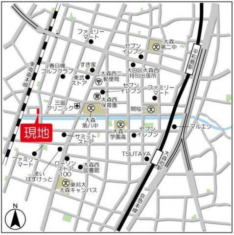 ジニア大森西の地図