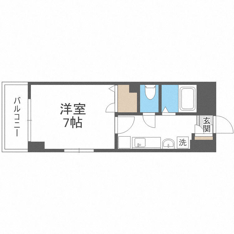 ブリリアントコート心斎橋イーストの間取り