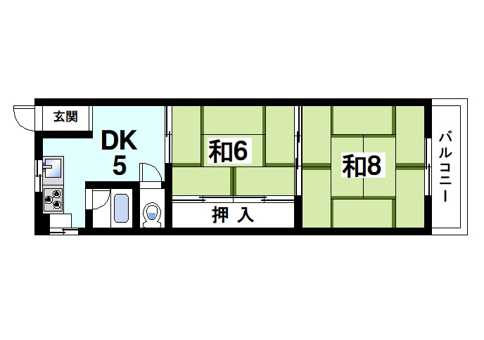 東海マンションの間取り