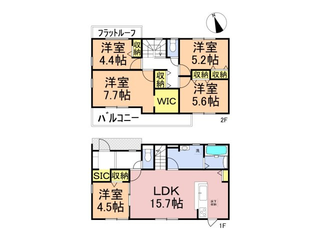 【商談中】リーブルガーデン　各務原市上中屋町　全2区画分譲の間取り|■1号棟　■ヤマダ不動産　株式会社リライフ　
■夢のマイホーム購入をフルサポートします！