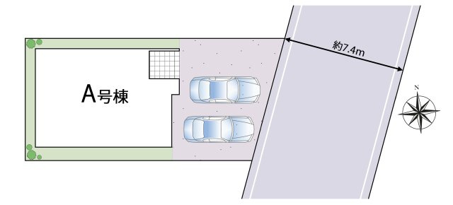 足立区舎人５丁目　新築分譲住宅　限定１棟の区画図