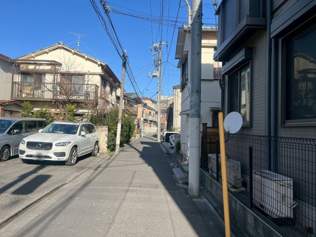 田端1丁目売地の前面道路含む現地写真