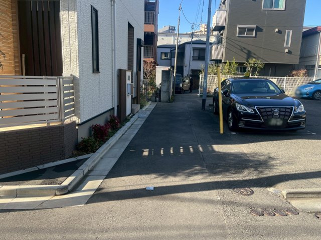 田端1丁目売地の前面道路含む現地写真