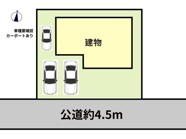 日立市東大沼町2丁目　中古戸建の区画図