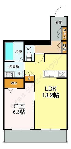 メゾン天白公園東Ｅの間取り