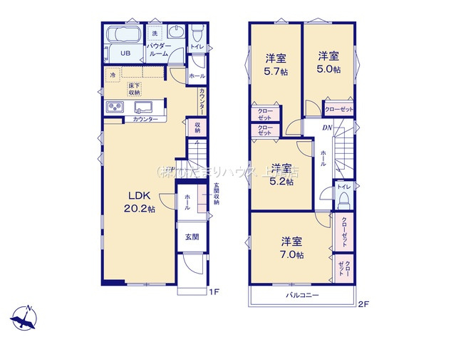 西区指扇1期　新築戸建　FiT03の間取り