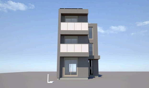 （仮称）奥沢2丁目メゾンの外観パース