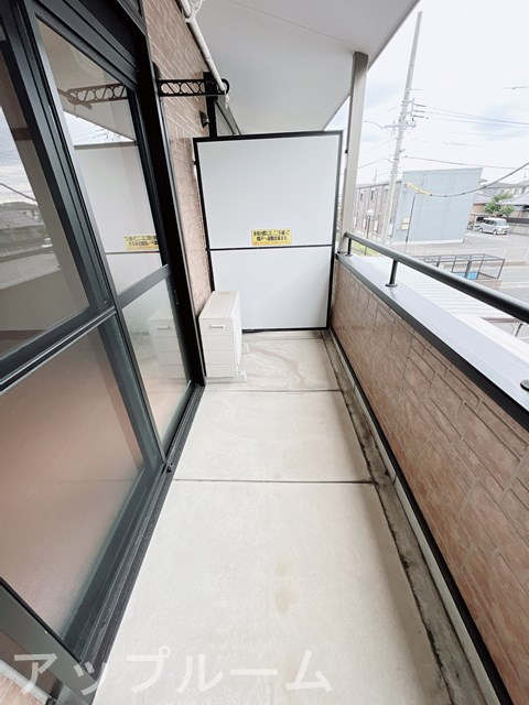 キャッスル牧Bのバルコニー