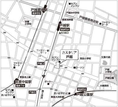 【地図】 | カスタリア戸越