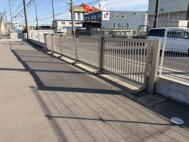 白井市河原子貸地のエントランス|鍵付き門扉付き