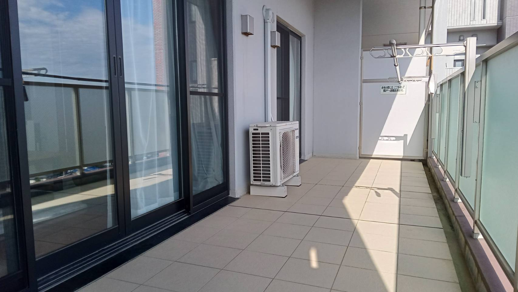 アーデントクレイル山の田本町のバルコニー