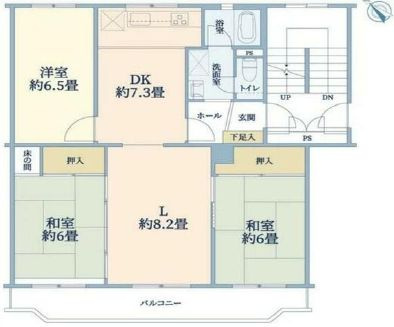 【間取り】 | 二十四軒ハイツB棟