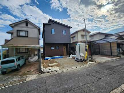 安佐南区高取北2丁目の前面道路含む現地写真