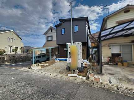 安佐南区高取北2丁目の前面道路含む現地写真