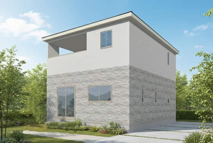 クレイドルガーデン貝塚市澤第５の外観パース|北東側外観パース